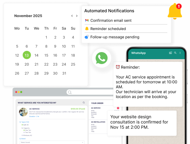 reduce no shows with automated Reminders